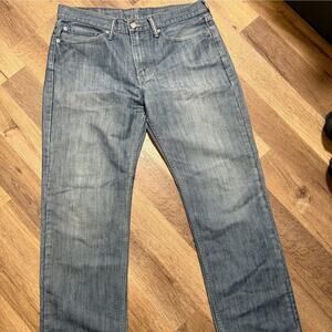 Levi’s 514 Mens Straight Leg Jeans Size 34x30 Light Wash Distressed Wear